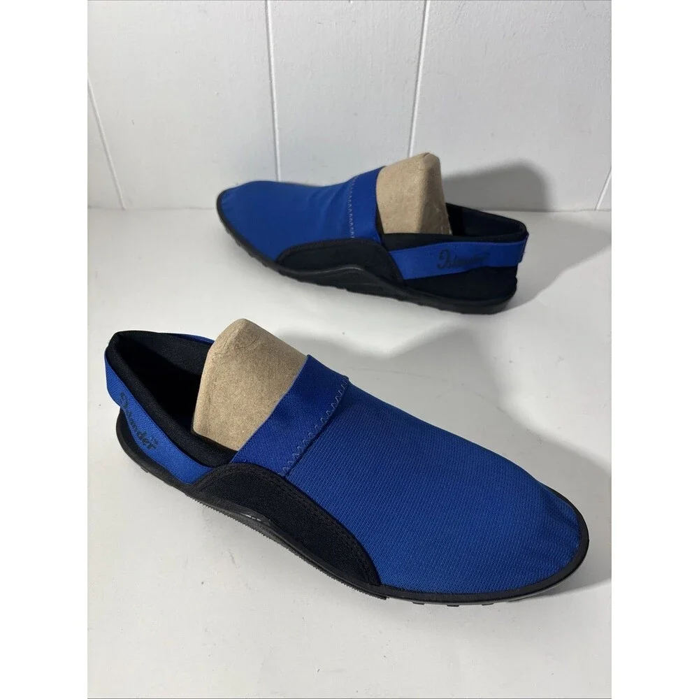 Islander Aqua Socks Shoes Size 8 Blue Black Stretch Fabric SlipOn Packable Beach